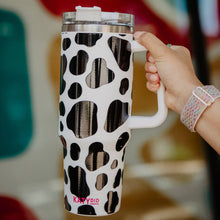Load image into Gallery viewer, Cow Print Tumbler Cup with Handle