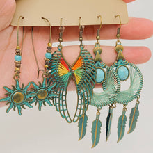 Load image into Gallery viewer, 3 Styles Bohemian Earring Set in pink
