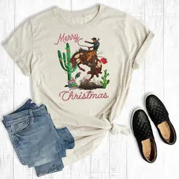 christmas Bronc T shirt